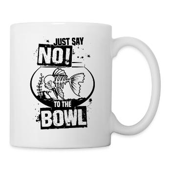 Anti Goldfish Fish Bowl Tropical Fish Keeper - Mug - white - Right