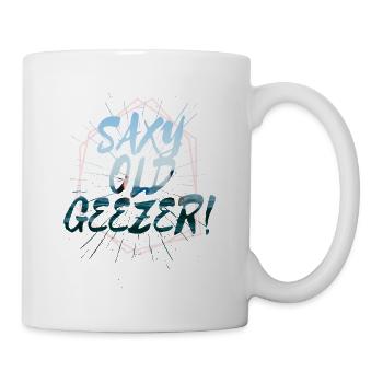 Sächsisches Altersgeschenk für ältere Männer - Tasse - Weiß - Rechts