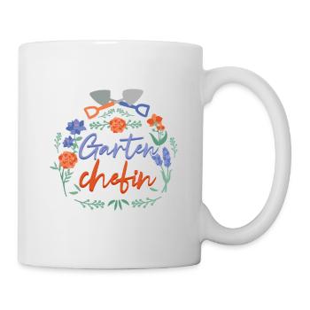 Gartenchefin Gärtner - Tasse - Weiß - Rechts