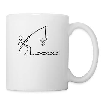 Funny Worm Compost Worms Funny Stick Figure - Mug - white - Right