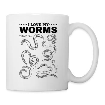 Compost Worms Worms Farmer Worm Farm I love - Mug - white - Right