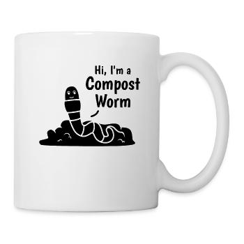 Hello I am a Compost Worm Farming Compost Worm - Mug - white - Right