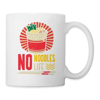 Pas de vie | sans nouilles amateurs de ramen | Japon - Mug blanc - blanc - Droite