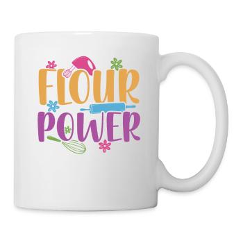 Flour Power | Baker Shirt | Bake Tshirt | - Mug - white - Right