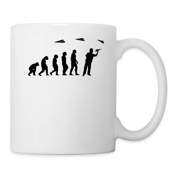 Paper Airplane Pilot Math Teacher Evolution - Mug - white - Right