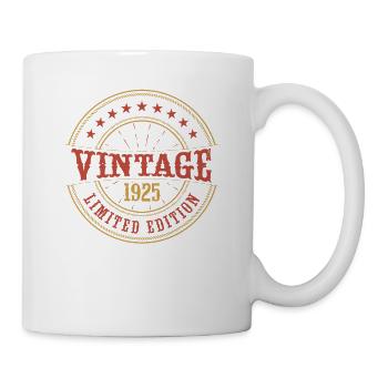 Vintage 1925 Vintage Anniversaire Idée Cadeau 1925 - Mug blanc - blanc - Droite