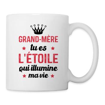 Grand-mère tu es l'étoile qui illumine ma vie - Mug blanc - blanc - Droite