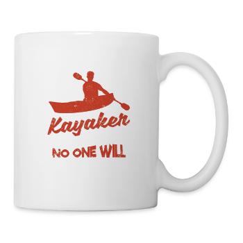 Lustig Kajakfahren Bootfahren Kajak liebt Never - Tasse - Weiß - Rechts