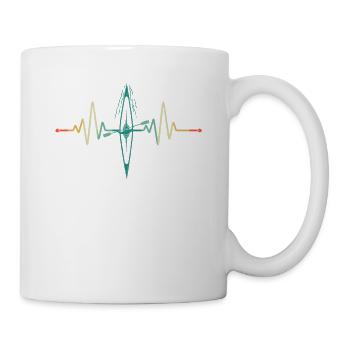 Lustige Kajak Liebhaber Vintage Kanu Bootfahren - Tasse - Weiß - Rechts