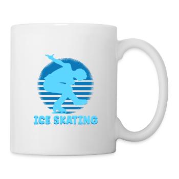 Life Just Happens And Ice Skating Helps - Tasse - Weiß - Rechts