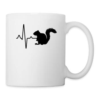 Squirrel Heartbeat - Mug - white - Right