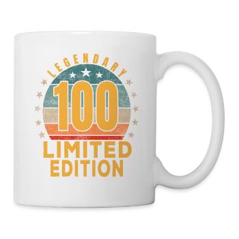 Geburtstag Legendary 100 Jahre Limited Edition - Tasse - Weiß - Rechts