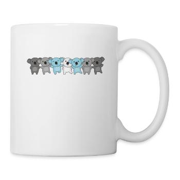 Demiboy Flag Pride LGBTQ Doux Koala - Mug blanc - blanc - Droite