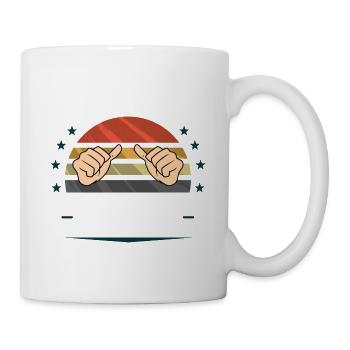 Ich hasse es als Rentner - Tasse - Weiß - Rechts