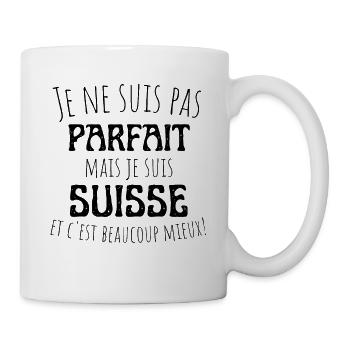 Design Suisse : l'Imperfection Parfaite à Offrir ! - Mug blanc - blanc - Droite
