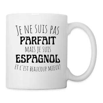 Design Espagnol Unique, pas parfait mais espagnol - Mug blanc - blanc - Droite