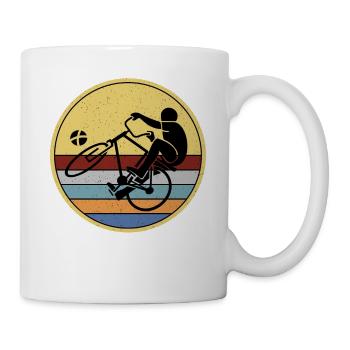 Joueurs de ballon cycliste - Mug blanc - blanc - Droite