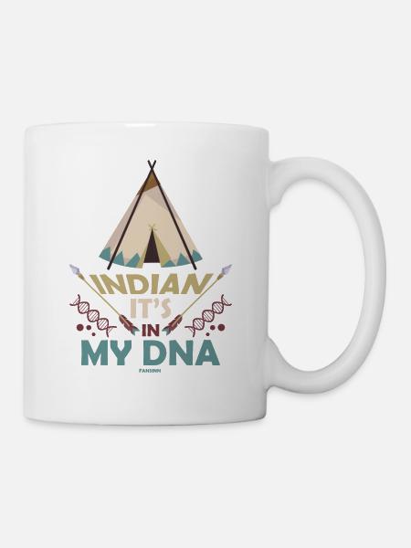 Amérindiens c’est dans mon ADN - Mug blanc - blanc