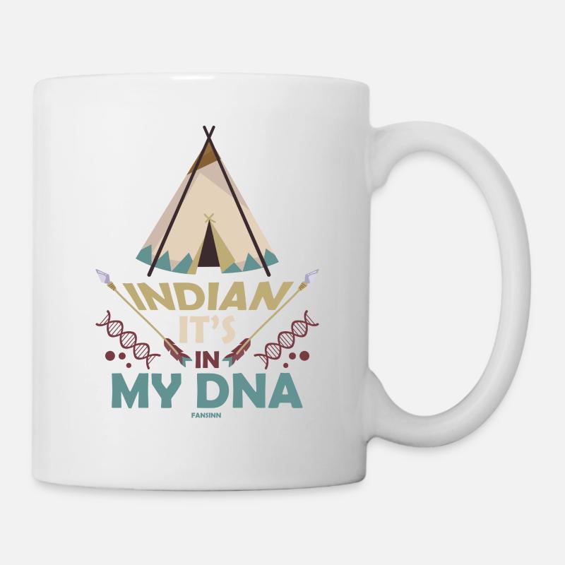 Amérindiens c’est dans mon ADN - Mug blanc - blanc