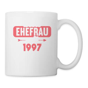 Beste Ehefrau Bester Ehemann seit 1997 - Tasse - Weiß - Rechts