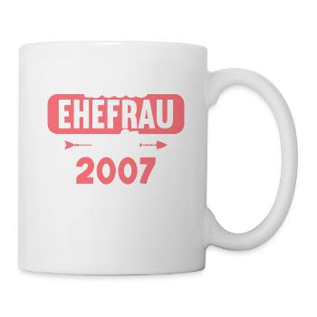 Beste Ehefrau Bester Ehemann seit 2007 - Tasse - Weiß - Rechts