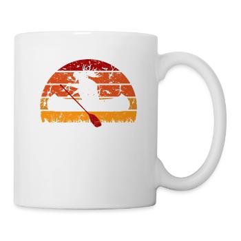 Moose Canoe Lake Pagayage Canoë Rivière Kayak - Mug blanc - blanc - Droite