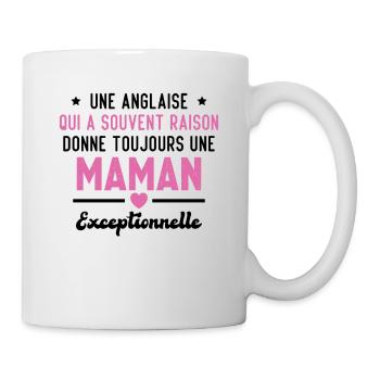 Une anglaise donne toujours maman exceptionnelle - Mug blanc - blanc - Droite