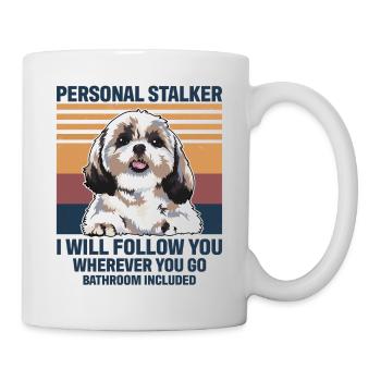 Dog Personal Stalker Shih Tzu - Mug - white - Right