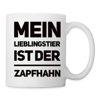 Mein Lieblingstier Ist Der Zapfhahn - Tasse - Weiß - Rechts