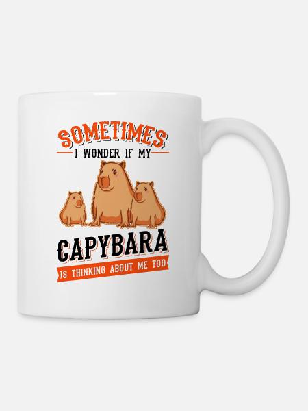 Capybara Geschenk Wasserschwein Capibara - Tasse - Weiß