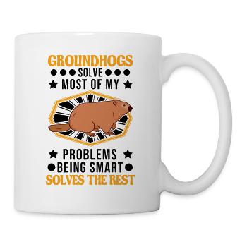 Marmot Gift Groundhog Day Marmot - Mug - white - Right