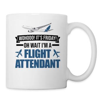Flight Attendant Gift Stewardess Flight Attendant - Mug - white - Right
