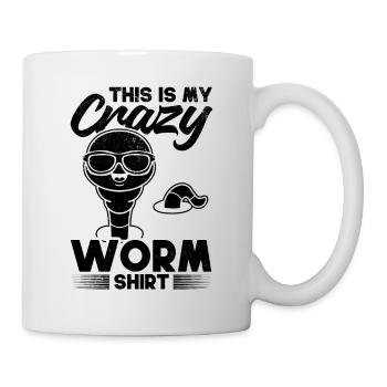 C’est ma chemise de ver fou Drôle de ver - Mug blanc - blanc - Droite