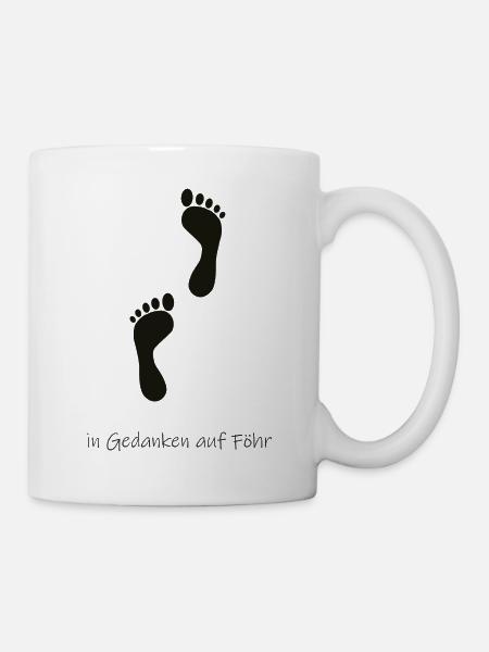 In Gedanken auf Föhr - Tasse - Weiß