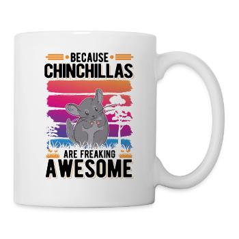 Parce que les chinchillas sont impressionnants - Mug blanc - blanc - Droite