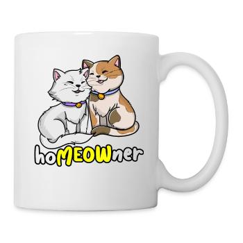 | propriétaire Chemise de chat mignonne | Tshirt Amoureux des Chats | - Mug blanc - blanc - Droite