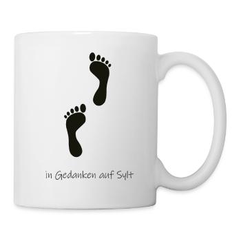 In Gedanken auf Sylt - Tasse - Weiß - Rechts