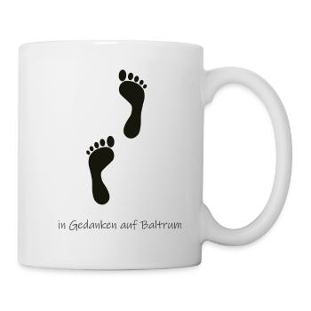 In Gedanken auf Baltrum - Tasse - Weiß - Rechts