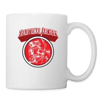 Bogenschütze und Zielscheiben Design Lustiges - Tasse - Weiß - Rechts