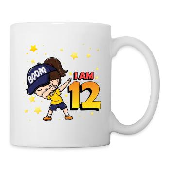 Boom I'm 12 | Birthday Girl | 12th Birthday Party - Mug - white - Right