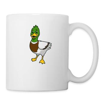 Canard colvert kawaii - Mug blanc - blanc - Droite