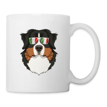 Bernese Mountain Dog Italy Sunglasses I Italian - Tasse - Weiß - Rechts