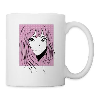 Anime Manga Fille - Mug blanc - blanc - Droite