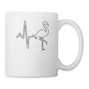 Flamingo Heartbeat - Mug - white - Right