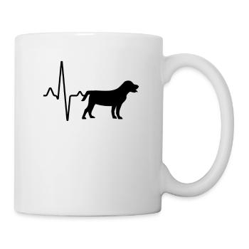 Battement de cœur de chien - Mug blanc - blanc - Droite