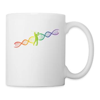 DNA Helix Rainbow Genetics Golf Colorful - Mug - white - Right