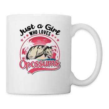 Opossum Girl Possum Pouch Rat - Mug - white - Right