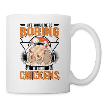 Poulailler de producteur de cadeaux de poulet - Mug blanc - blanc - Droite