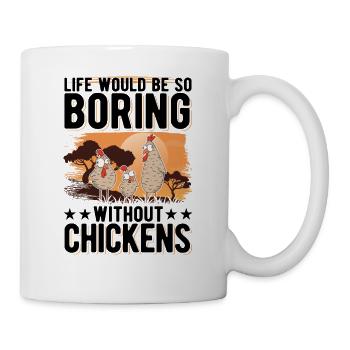 Poulailler de producteur de cadeaux de poulet - Mug blanc - blanc - Droite
