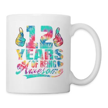 12e anniversaire ou anniversaire 12 ans d’existence - Mug blanc - blanc - Droite